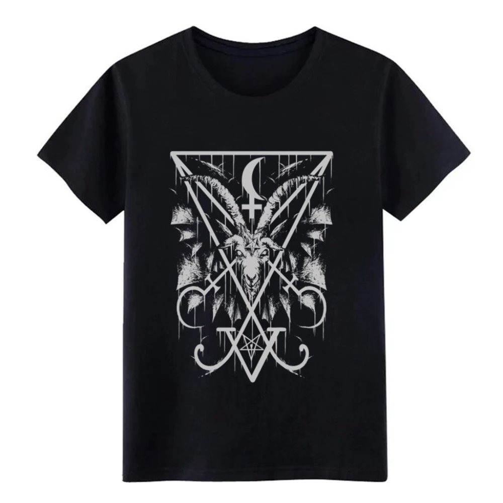 Sigil of Lucifer & Baphomet T-Shirt - Picture 1 of 4